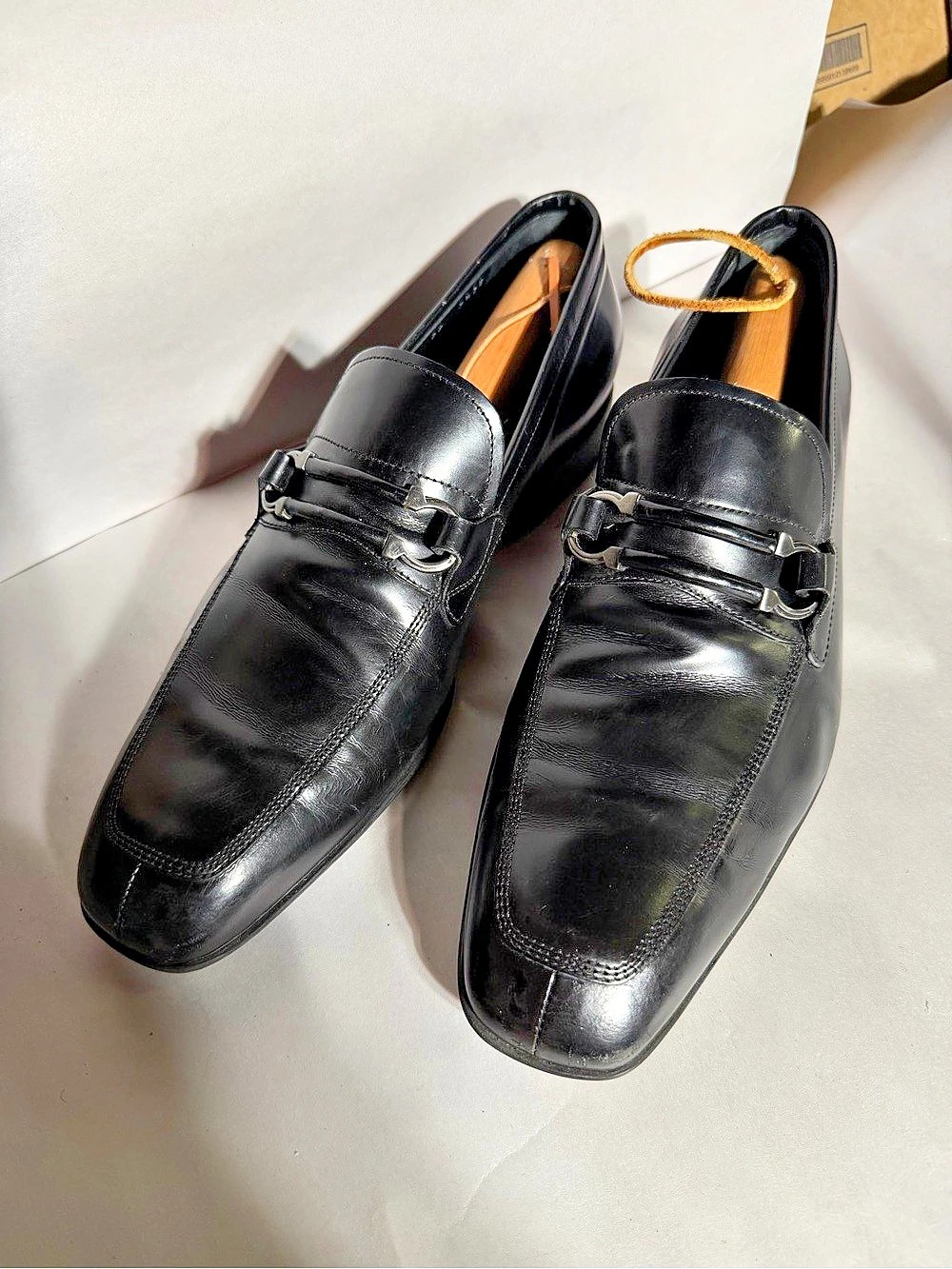 Salvatore Ferragamo Black Bit Loafers US 7.5 Men’s Dress Shoes